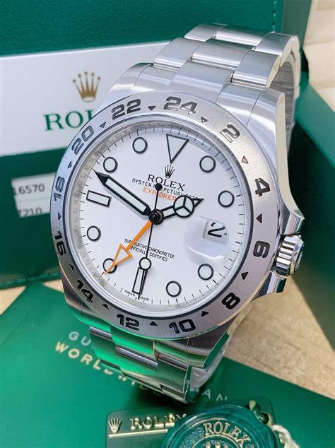 rolex explorer ii 42mm white dial|rolex explorer ii 42mm price.